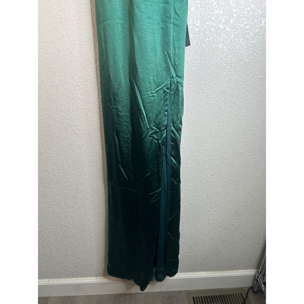 Lulus Make it Elegant Emerald Green Stain Strappy Maxi Dress Size XL New! - Picture 8 of 13
